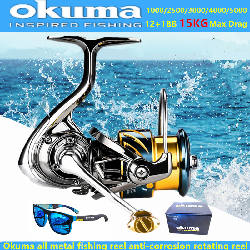 Daiwa Reel Fuego - Okuma Reel Pancing Logam Penuh 12+1BB15KG