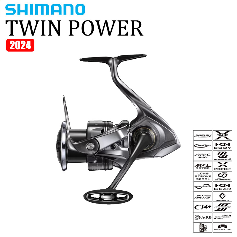 Shimano Reel Sienna - SHIMANO 2024 TWINPOWER Reel Spinning Air