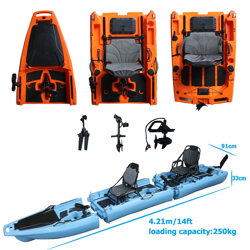 Fishing Kayak Sit In - Kayak Pedal Lepas Pasang 14 Kaki