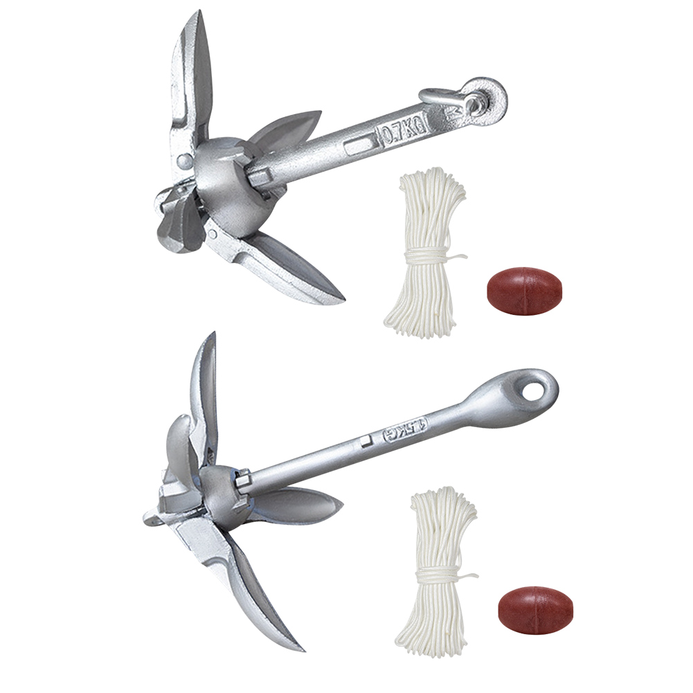 Fishing Kayak Anchor - Jangkar Perahu 0.7/1.5KG dengan Tali Laut