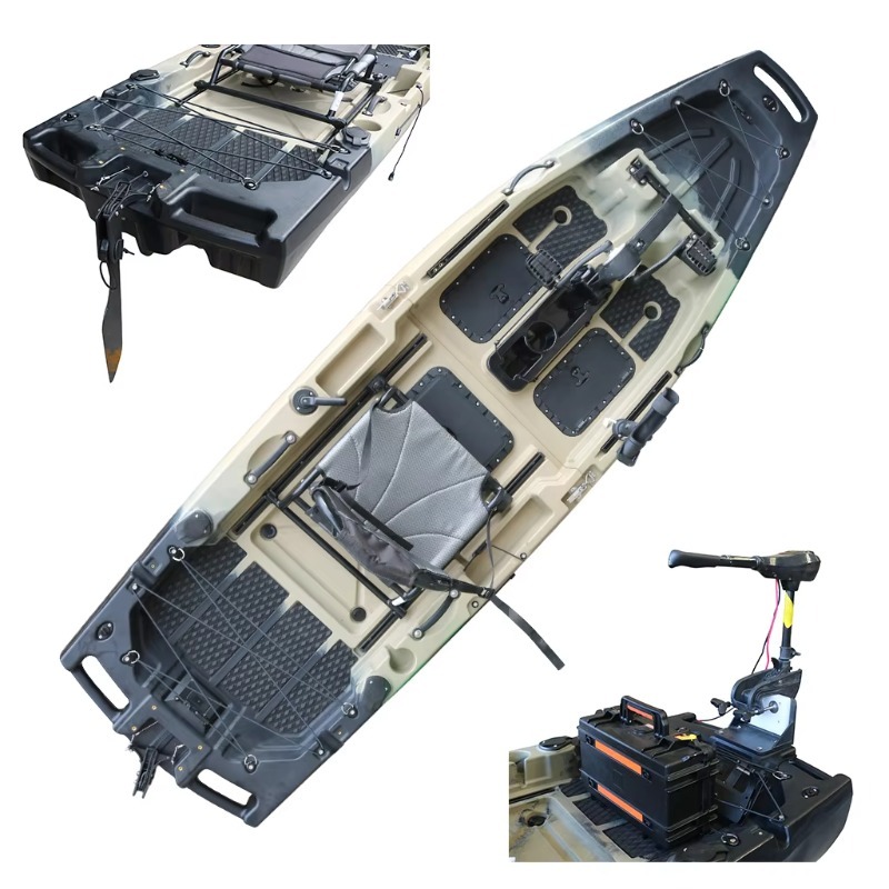 Fishing Kayak Sit In - 1 Unit Kano Laut Bermotor HDPE/PE