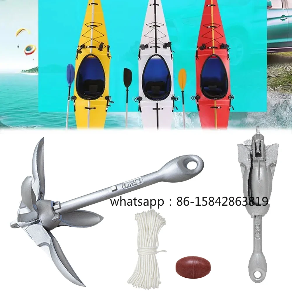 0.7KG 1.5KG Jangkar Lipat Baja - Fishing Kayak Anchor ulasan dan harga