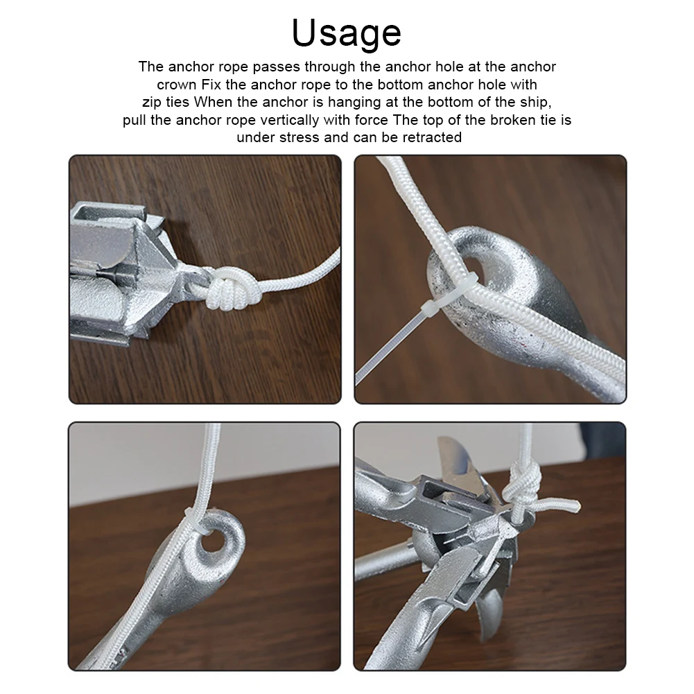 0.7KG 1.5KG Jangkar Lipat Baja - Fishing Kayak Anchor ulasan dan harga