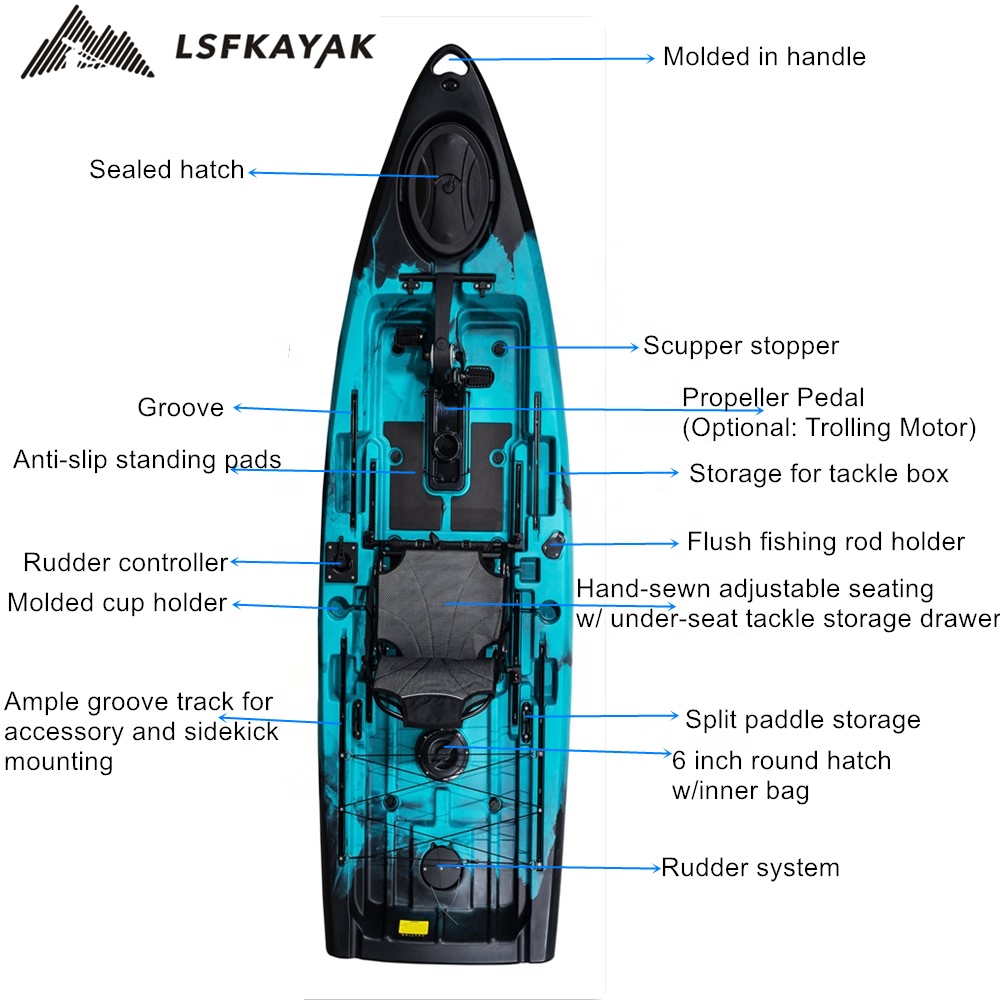 Terbaik memancing perahu 2024  - Fishing Kayak Pedal Drive ulasan dan harga