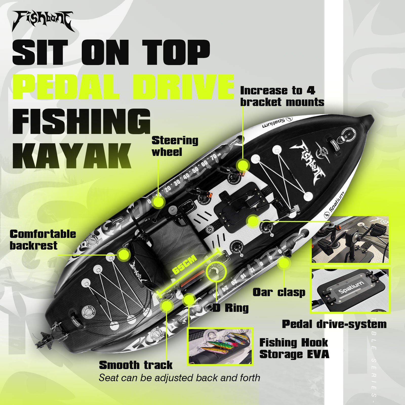 Perahu Kayak Spatium Fishing d - Fishing Kayak Sit In ulasan dan harga